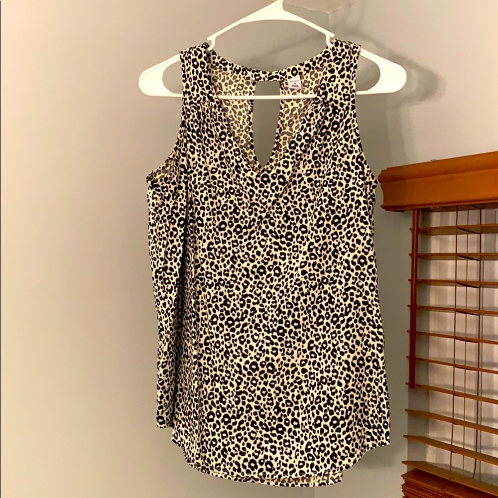 Leopard print tank worn once!
